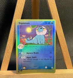 Vaporeon 25/100 Reverse Holo Rare EX Sandstorm Pokemon TCG Card Vintage 2003 LP - Image 1