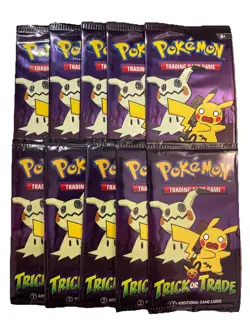 10 Packs pokemon TCG Cards trick or trade packs Halloween Booster Bundle 2023 - Image 2