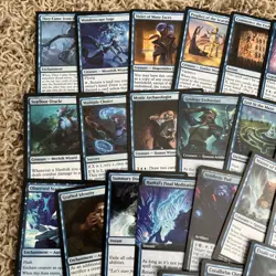 Magic the Gathering 50 Blue Rare Card Lot - Image 2