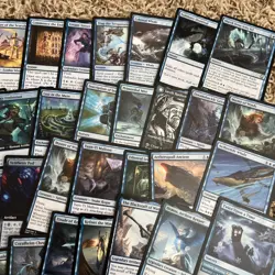 Magic the Gathering 50 Blue Rare Card Lot - Image 3