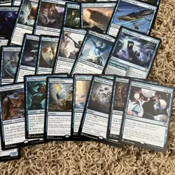 Magic the Gathering 50 Blue Rare Card Lot - Image 4