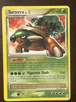 Pokemon Torterra 2007 LV.X DP09 Diamond and Pearl Level Up English Card MP - Image 1