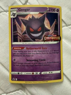 Gengar (Prerelease) (Staff) SWSH241 SWSH: Sword & Shield Promo Cards Holo - Image 1