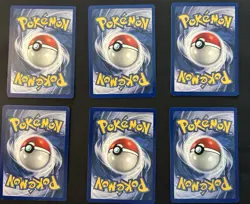 Pokemon 1st Edition Shadowless Base Set Card Lot - 6 Cards Total NM-/LP+ - Image 2