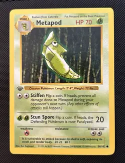 Pokemon 1st Edition Shadowless Base Set Card Lot - 6 Cards Total NM-/LP+ - Image 3