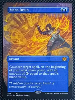 1x Mana Drain (Borderless) Double Masters 2022 Regular 348 NM x1 - Image 1