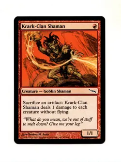 MTG Krark-Clan Shaman NM- Mirrodin Magic the Gathering ~ Free Shipping ~ - Image 1