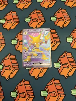 Pokemon TCG Alakazam EX 188/165 Scarlet & Violet 151 Ultra Rare Holo Card NM - Image 1