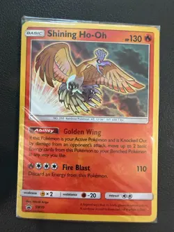 Pokemon Black Star Promo - Shining Ho-Oh SM70 Holo Foil Factory Sealed - Image 1