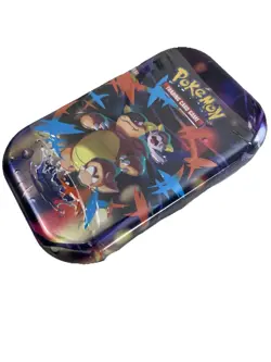 Pokemon TCG Tin Sealed Kangaskhan 2 Booster Packs Destined Rivals Mega Evolution - Image 3