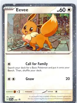 Eevee 200 SVP Pokemon Black Star Promo Cosmos Holo NM/M - Image 1