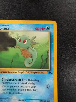 Horsea First Edition Fossil Pokemon 49/62 - Image 3