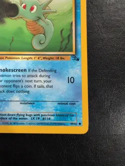 Horsea First Edition Fossil Pokemon 49/62 - Image 4