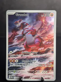 Groudon FA Illustration Rare 199/182 - Paradox Rift 2024 Pokemon TCG NM/MT ✅🔥👍 - Image 1