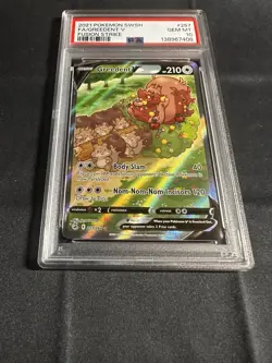2021 Pokemon Fusion Strike #257 Greedent V Full art Alt Art PSA 10 Gem Mint - Image 2
