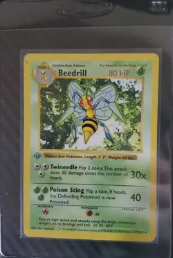 Beedrill 017/102 Base Set (Shadowless) 1st Edition Pokemon TCG - Image 1