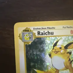 Pokemon TCG Raichu Unlimited Base Set 14/102 Holo Rare - Image 2