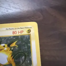 Pokemon TCG Raichu Unlimited Base Set 14/102 Holo Rare - Image 3