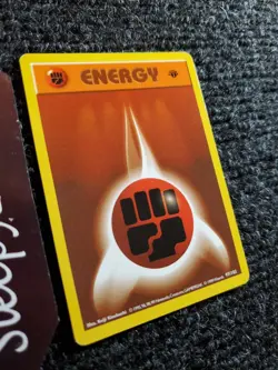 Fighting Energy 97/102 1st Edition Base Set Shadowless 1999 Pokemon NM - Image 3