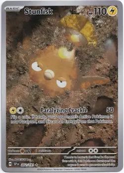 Pokemon Stunfisk Secret Illustration Rare Surging Sparks SSP 202/191 NM English - Image 1