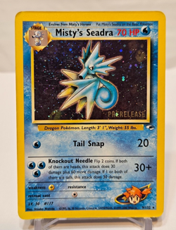 Misty's Seadra 9/132 Gym Heroes PreRelease Promo Pokemon 1242 - Image 1