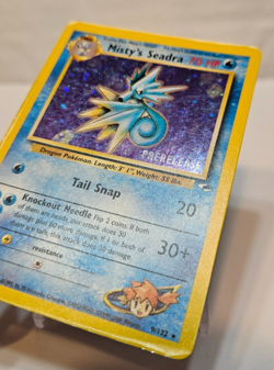 Misty's Seadra 9/132 Gym Heroes PreRelease Promo Pokemon 1242 - Image 2