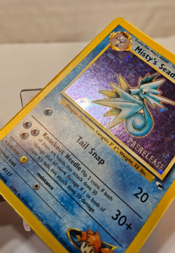 Misty's Seadra 9/132 Gym Heroes PreRelease Promo Pokemon 1242 - Image 5