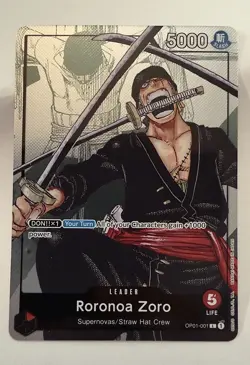 Roronoa Zoro - OP01-001 (Alternate Art) OP01-001 One Piece Promotion Cards Foil - Image 3