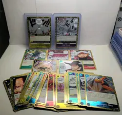 29 Cards ALL Foil Various One Piece TCG Manga Art Cards All In One Sale Bid Now! - Image 1