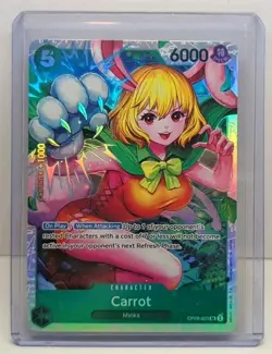 Carrot Super Rare SR One Piece Card Game OP08-023 Two Legends Character Foil NM - Image 1