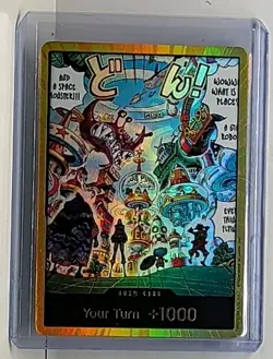 2025 One Piece OP14 Gold DON!! Card Egghead Crisis The Azure Sea's Seven ENGLISH - Image 1
