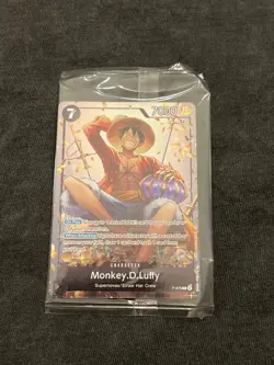 One Piece Monkey D. Luffy P-075 English Promo Tin Set Vol 2 Exclusive SEALED - Image 1