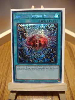 Yu-Gi-Oh Card sinful Spoils Of Subversion Snake Eyes MP24-EN104 1st Edition Item - Image 1