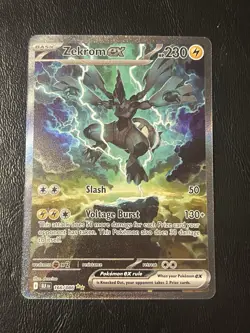 Pokemon TCG Zekrom EX Black Bolt Special Illustration Rare Card #166/086 SV - Image 1