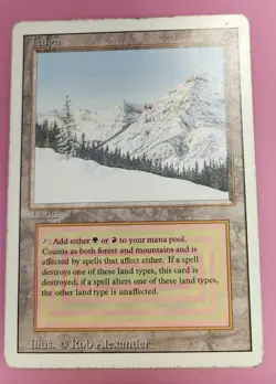 Taiga - Revised Edition (3ED) #287 - Played - MTG Magic the Gathering - Card 2 - Image 1