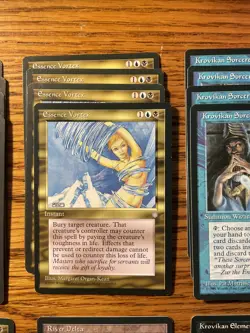 MTG: Vintage Ice Age 27 Multicolor Black And Blue Deck Lot With Land & Artifact - Image 4