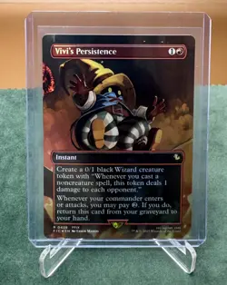 MTG Final Fantasy Vivi's Persistence Borderless Foil R 0458 NM - Image 2