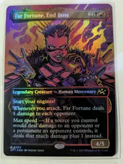 Far Fortune, End Boss (Borderless) Aetherdrift Foil - MTG RARE - Image 1