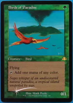 Birds of Paradise (Retro Frame) FOIL Dominaria Remastered NM (510626) ABUGames - Image 1