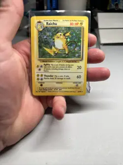 Pokemon TCG Raichu Base Set 14/102 Holo Unlimited Holo Rare - Image 3