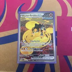 Pokemon TCG Iron Boulder EX 207/162 Scarlet Violet Temporal Forces NM/M - Image 1