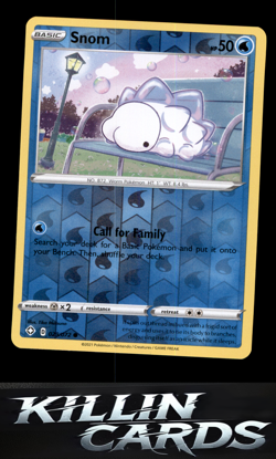 Reverse Holofoil Snom 029/072 Pokemon Common Shining Fates Card NM - Image 1