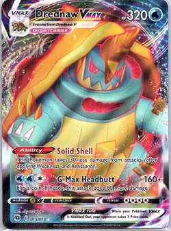 Drednaw VMAX 15/73 Champion's Path - Pokemon Card - NM - Image 1