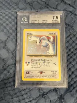 Pokemon TCG 2000 Lugia Holo Unlimited Neo Genesis 9/111 BGS 7.5 - Image 1