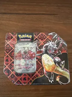 Pokemon Paldean Fates Tin [Charizard ex] • New Sealed 5 Booster Packs - Image 1