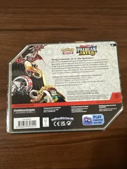 Pokemon Paldean Fates Tin [Charizard ex] • New Sealed 5 Booster Packs - Image 3