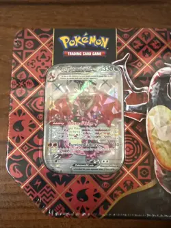Pokemon Paldean Fates Tin [Charizard ex] • New Sealed 5 Booster Packs - Image 5