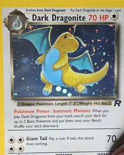 Pokemon TCG Dark Dragonite 05/82 Galaxy Swirl Holo Team Rocket WOTC -LP - Image 5