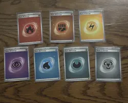 Pokemon - Basic Energy Cosmo Holo Set Of 7 SVE (JJJ) - Image 1