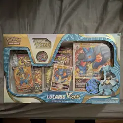 Pokemon Lucario VSTAR Premium Collection Box Booster Promo 2022 English - Image 1